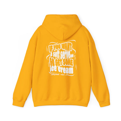 Volleyball Soft Serve (Adult Unisex Hooded Sweatshirt)