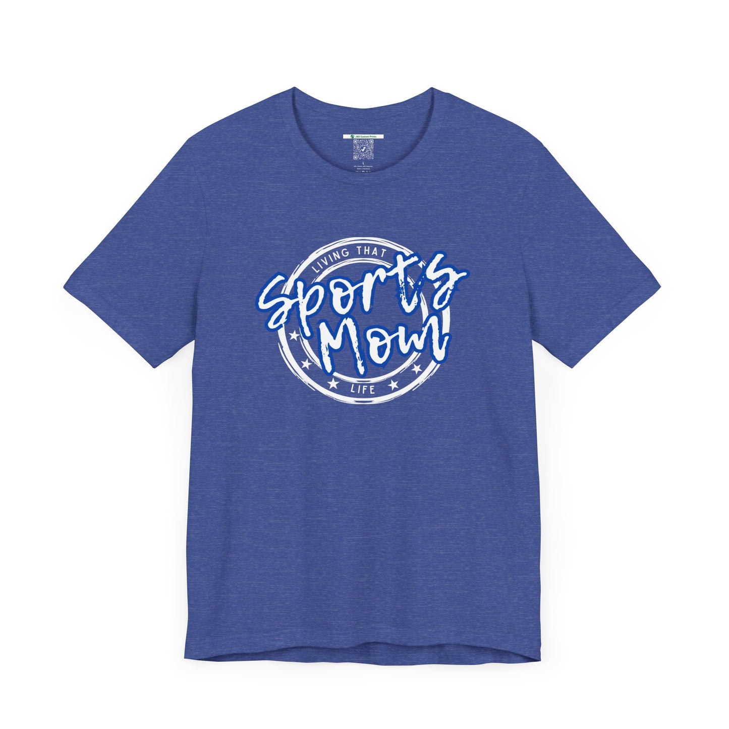 Sports Mom -- Blue Font (Adult Unisex Tee)