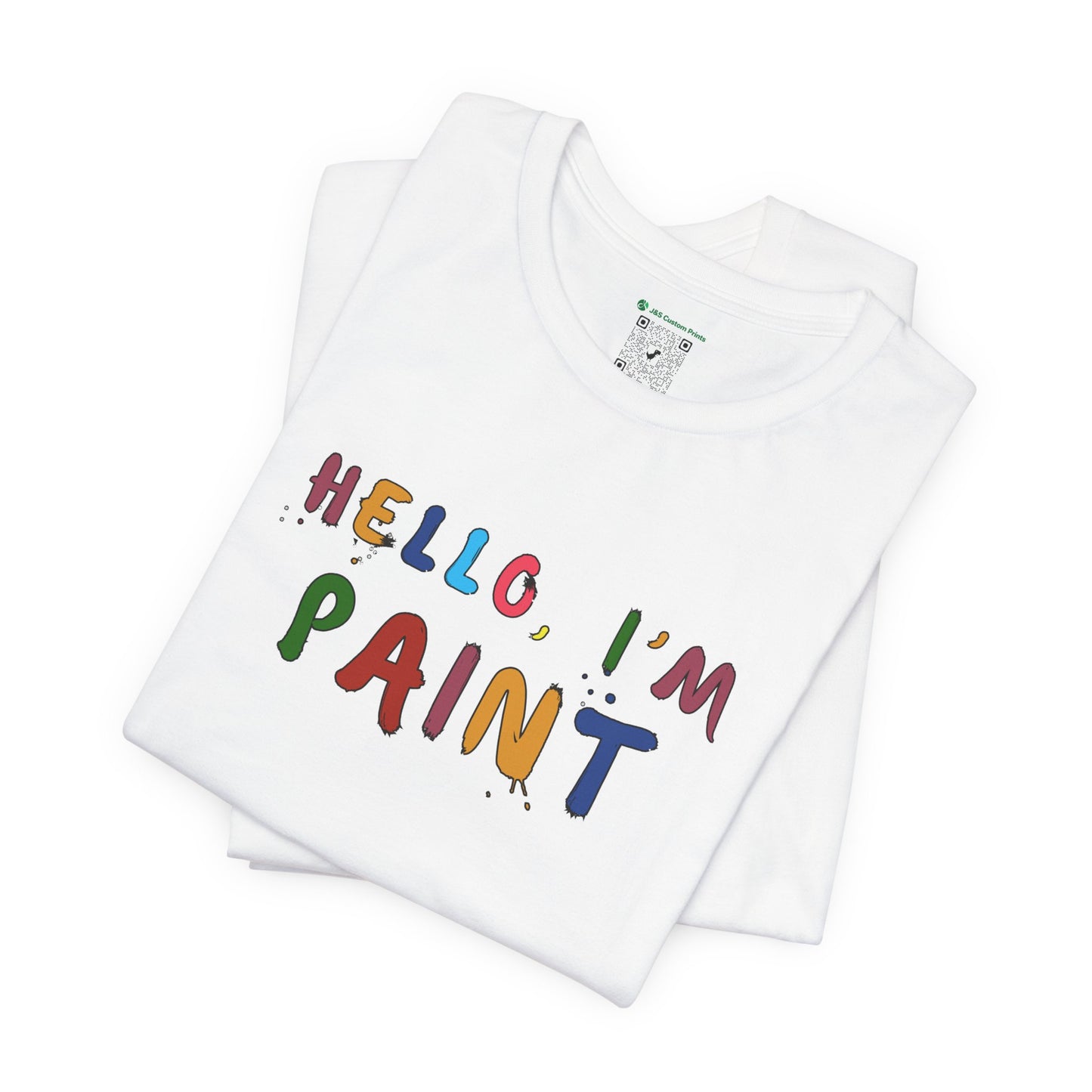 Matching Couple's Set -- Hello, I'm Paint (Adult Unisex Tee)