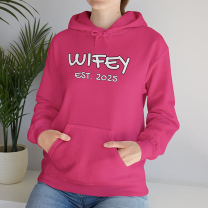 Matching Marriage Set -- "Wifey" (Adult Unisex Hooded Sweatshirt)