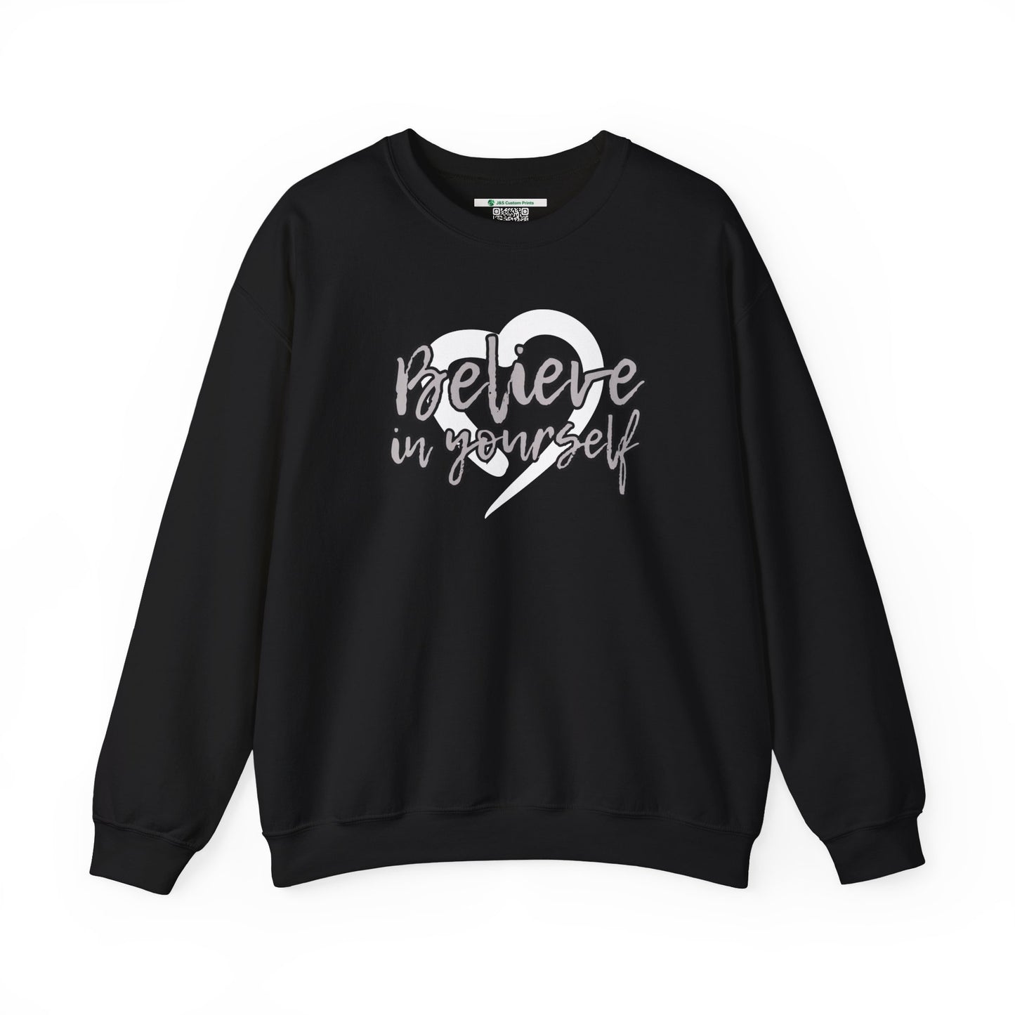 Believe In Yourself -- Gray (Adult Unisex Crewneck Sweatshirt)