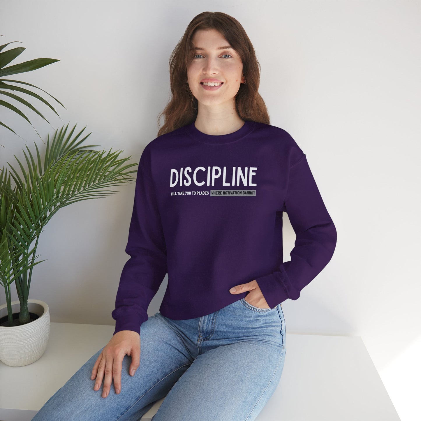 Discipline (Adult Unisex Crewneck Sweatshirt)