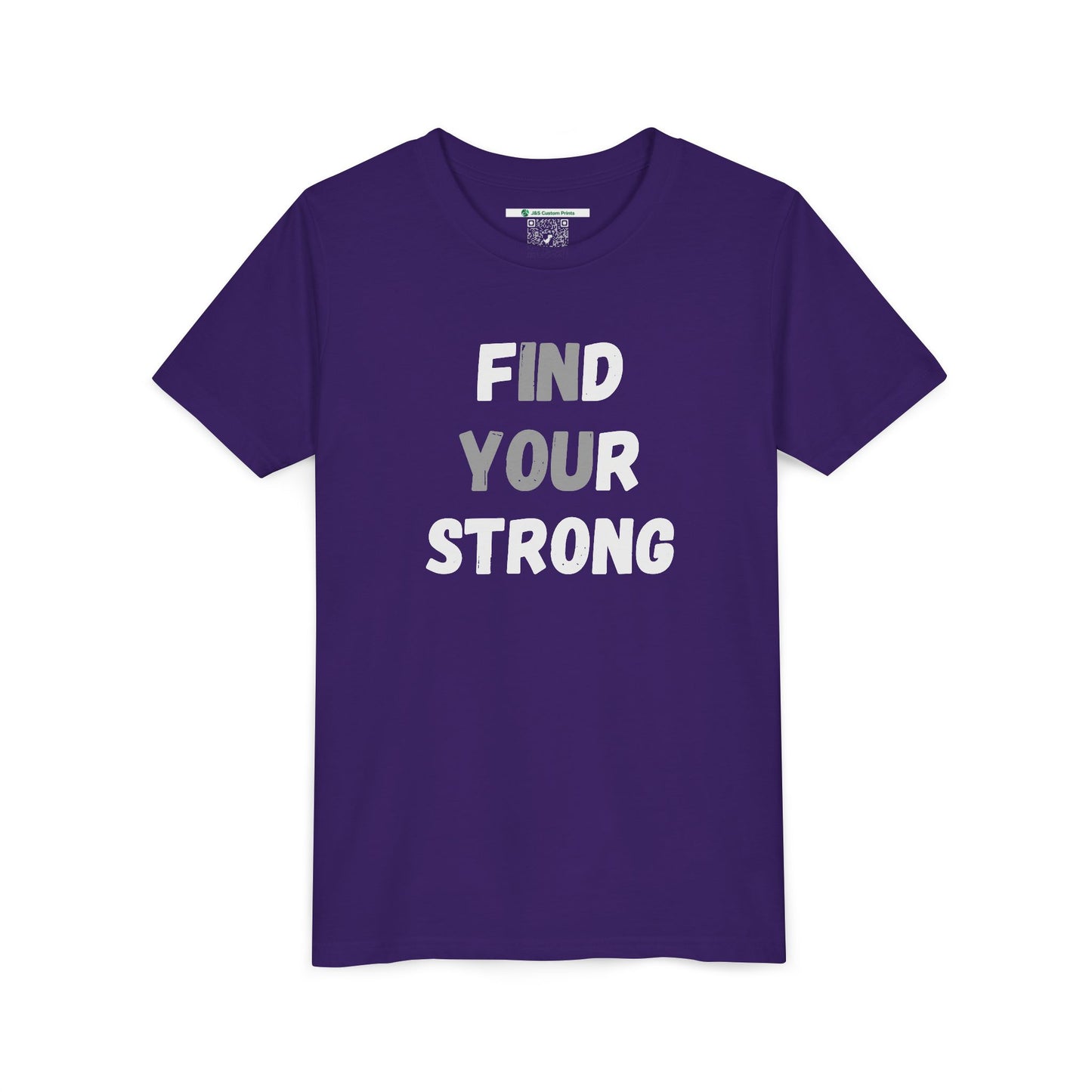 Find Your Strong -- Simple Design (Youth Unisex Tee)