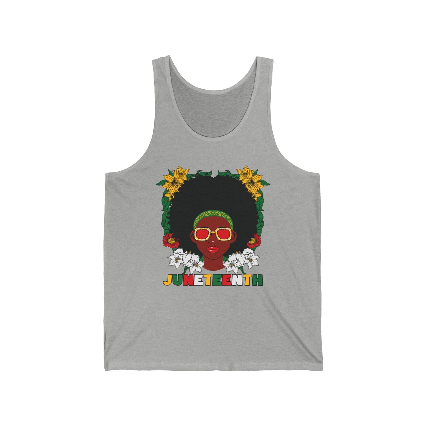 Juneteenth -- Afrocentric Design (Adult Unisex Tank Top)