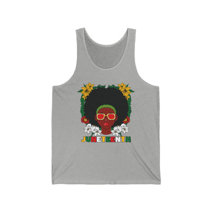 Juneteenth -- Afrocentric Design (Adult Unisex Tank Top)