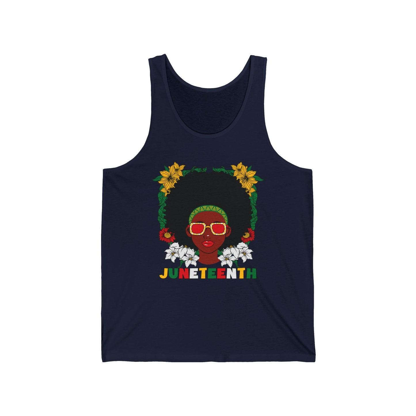 Juneteenth -- Afrocentric Design (Adult Unisex Tank Top)