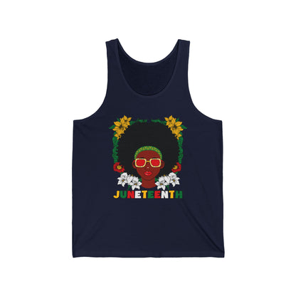 Juneteenth -- Afrocentric Design (Adult Unisex Tank Top)