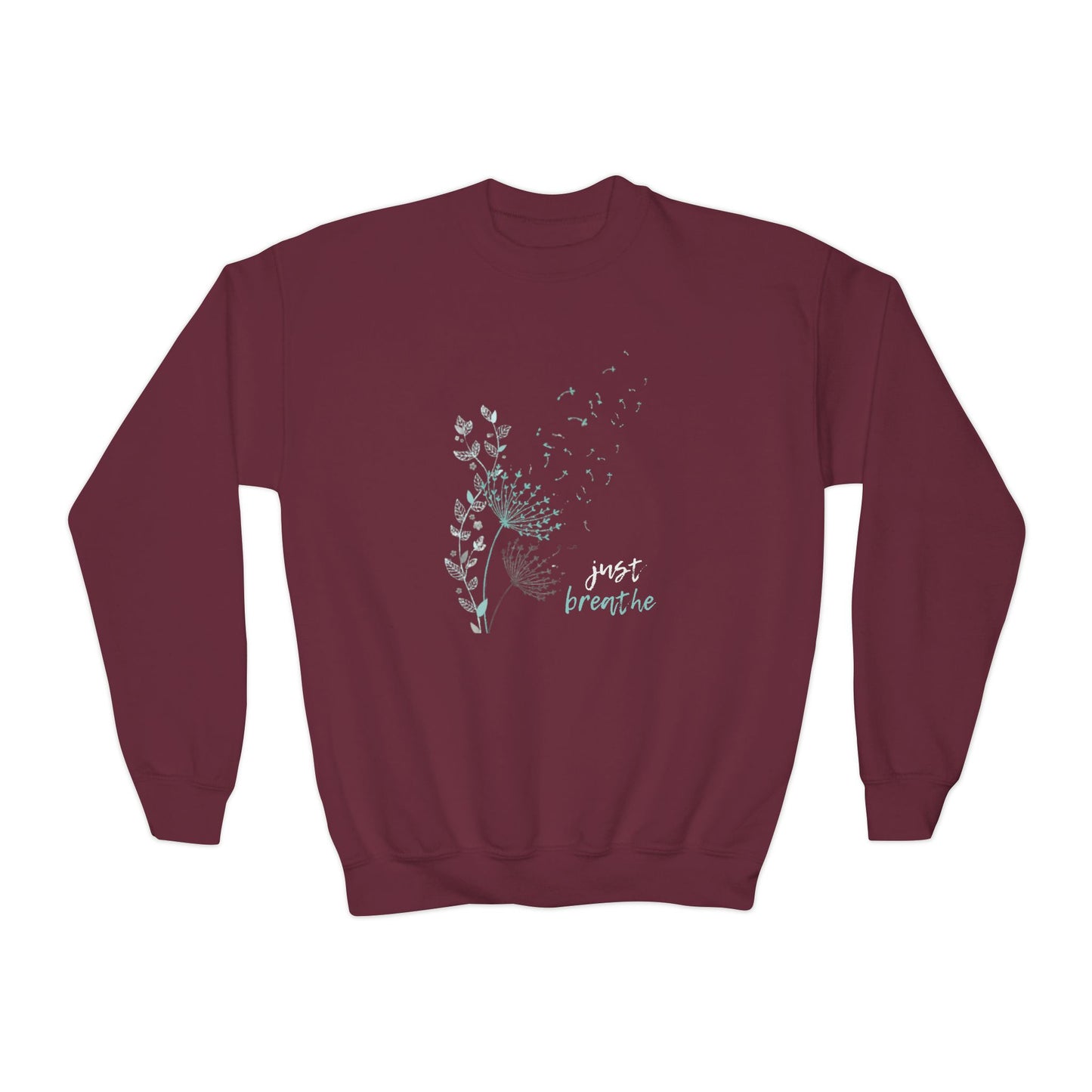 Just Breathe (Youth Crewneck Sweatshirt)