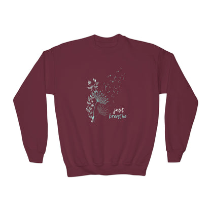 Just Breathe (Youth Crewneck Sweatshirt)