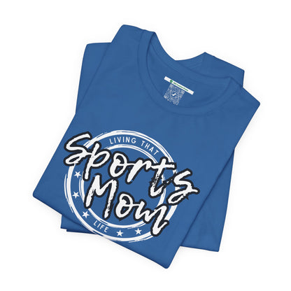 Sports Mom -- Black Font (Adult Unisex Tee)