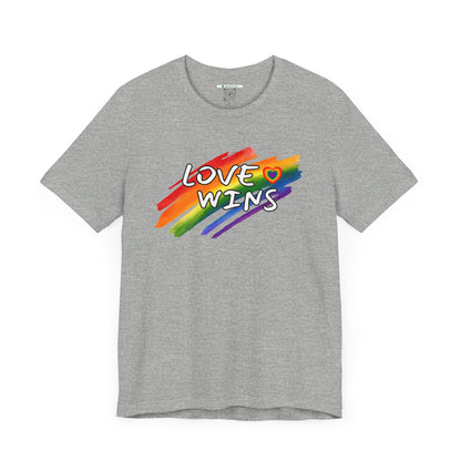 LGBTQ+ "Love Wins" (Adult Unisex Tee)