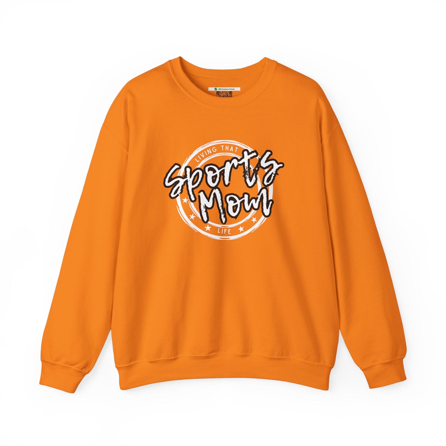Sports Mom -- Black Font (Adult Unisex Crewneck Sweatshirt)
