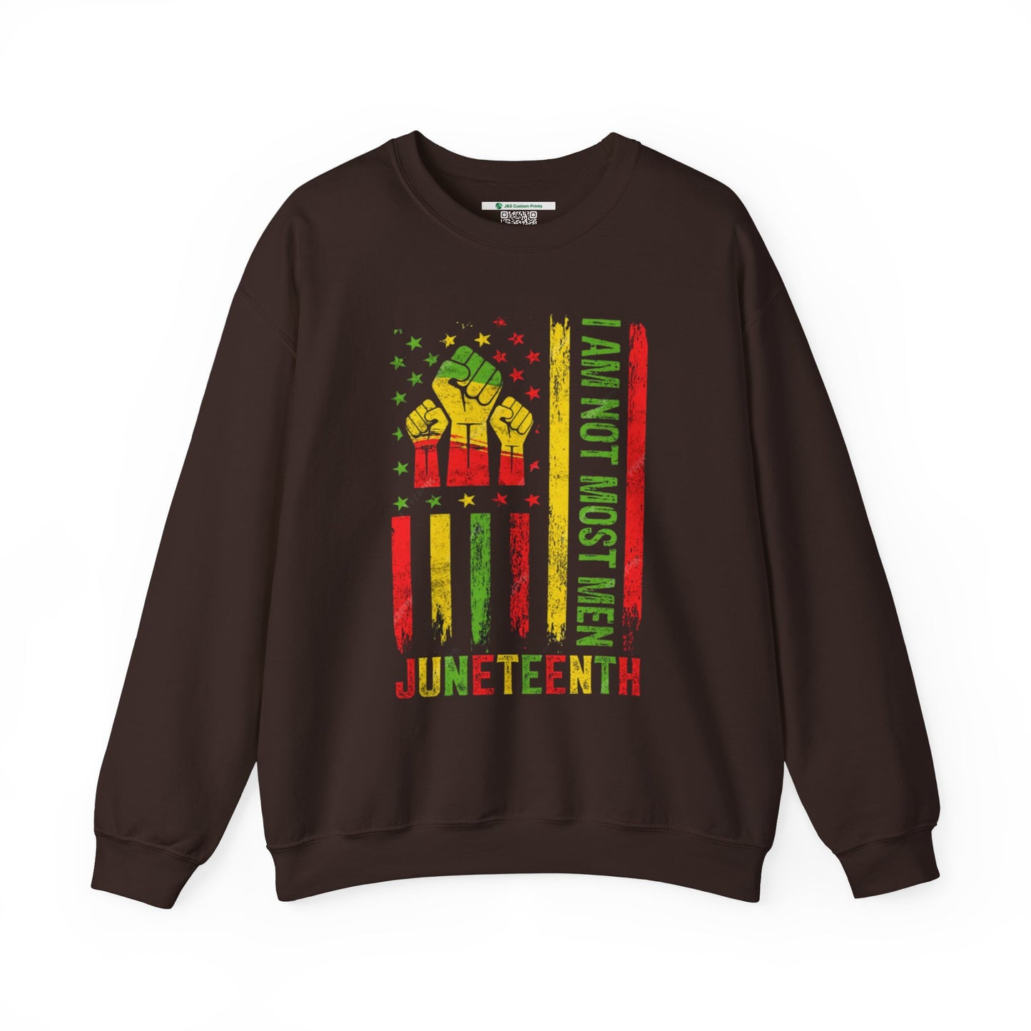 Juneteenth -- Not Most Men (Adult Unisex Crewneck Sweatshirt)