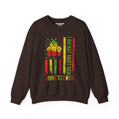 Juneteenth -- Not Most Men (Adult Unisex Crewneck Sweatshirt)