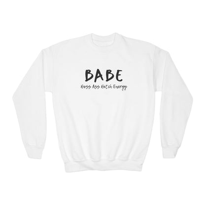 BABE (Youth Unisex Crewneck Sweatshirt)
