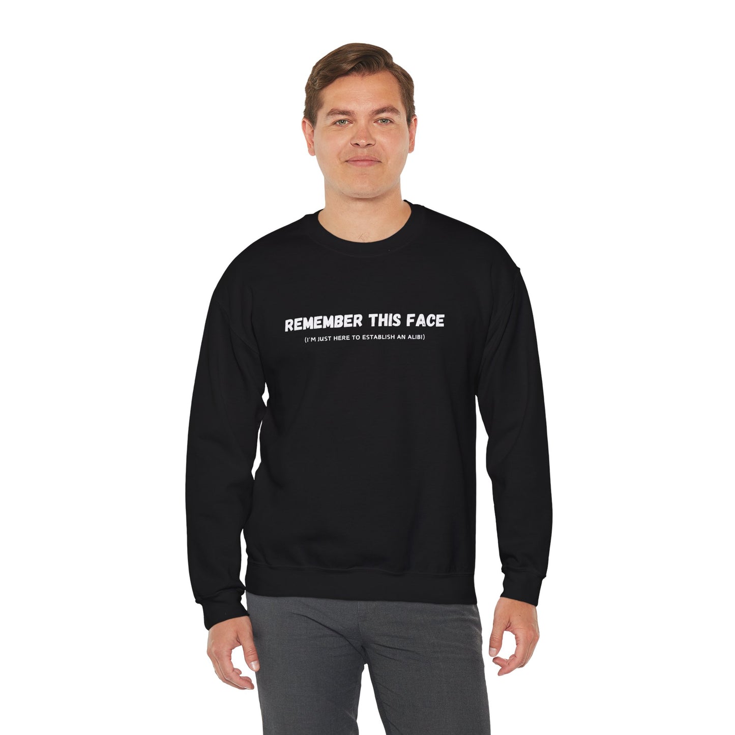 Alibi (Adult Unisex Crewneck Sweatshirt)