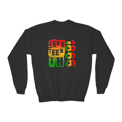 Juneteenth 1865 (Youth Unisex Crewneck Sweatshirt)