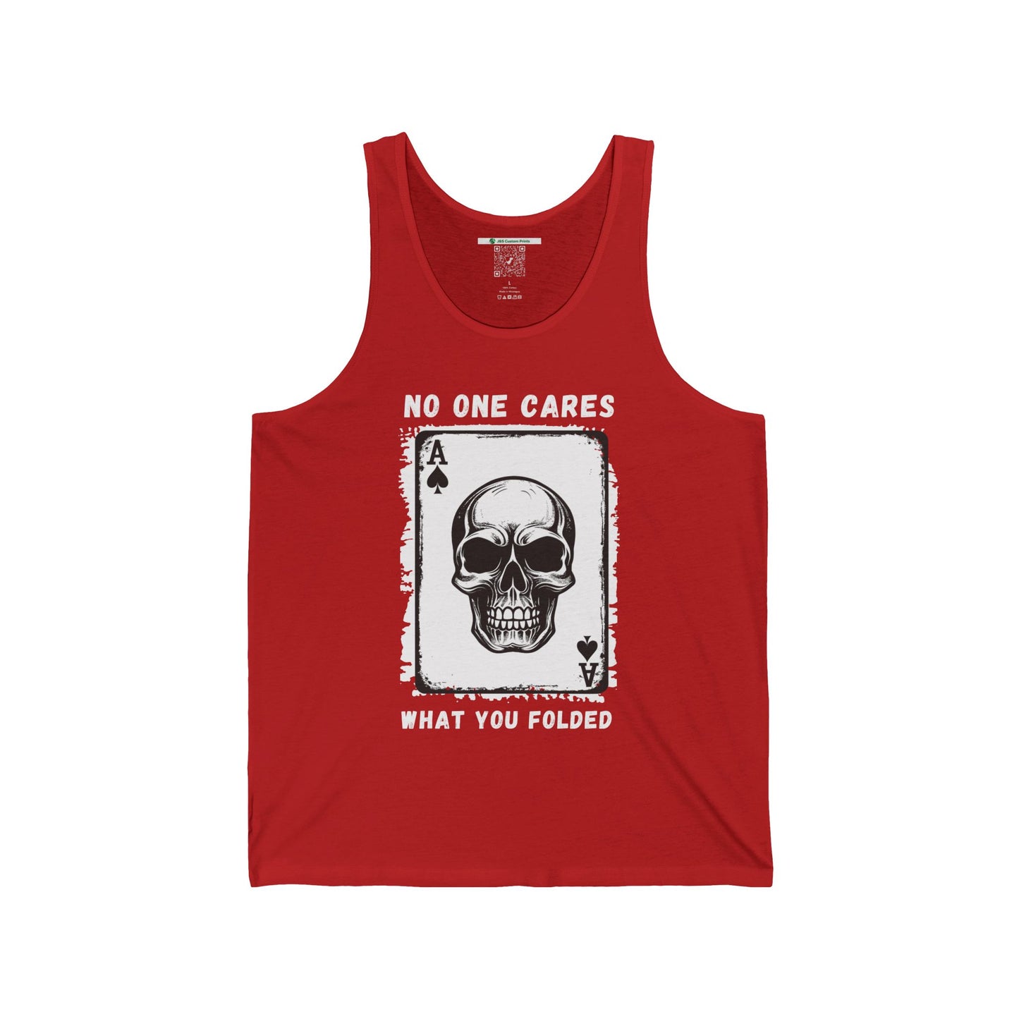 No One Cares What You Folded (Adult Unisex Tank Top)