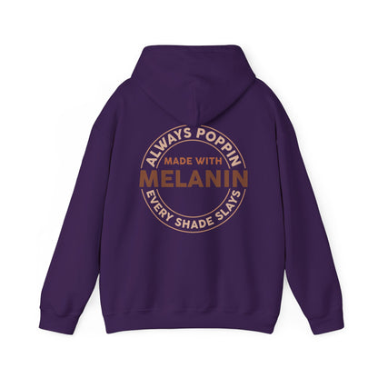 Made With Melanin (Adult Unisex Hooded Sweatshirt)