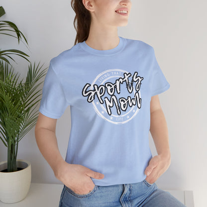 Sports Mom -- Black Font (Adult Unisex Tee)