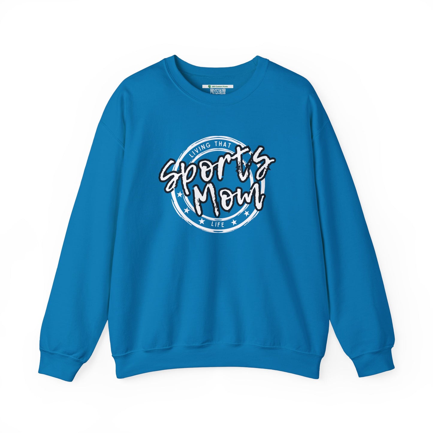 Sports Mom -- Black Font (Adult Unisex Crewneck Sweatshirt)