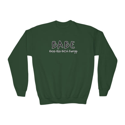 BABE (Youth Unisex Crewneck Sweatshirt)