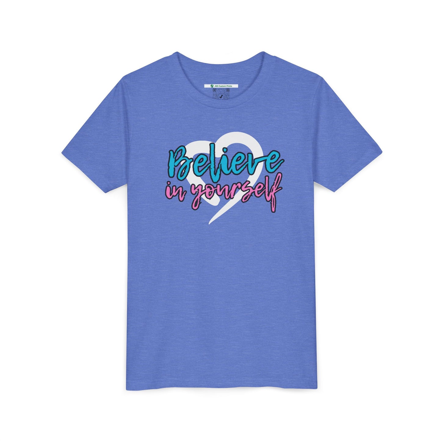 Believe In Yourself -- Blue/Pink (Youth Unisex Tee)