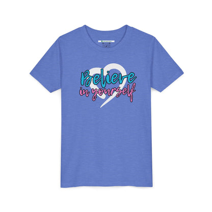 Believe In Yourself -- Blue/Pink (Youth Unisex Tee)