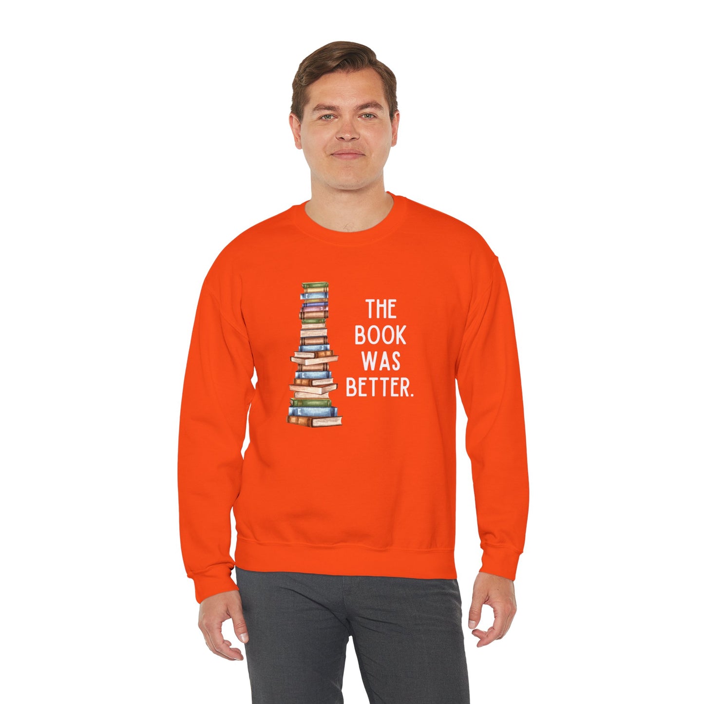 The Book Was Better [2] (Adult Unisex Crewneck Sweatshirt)