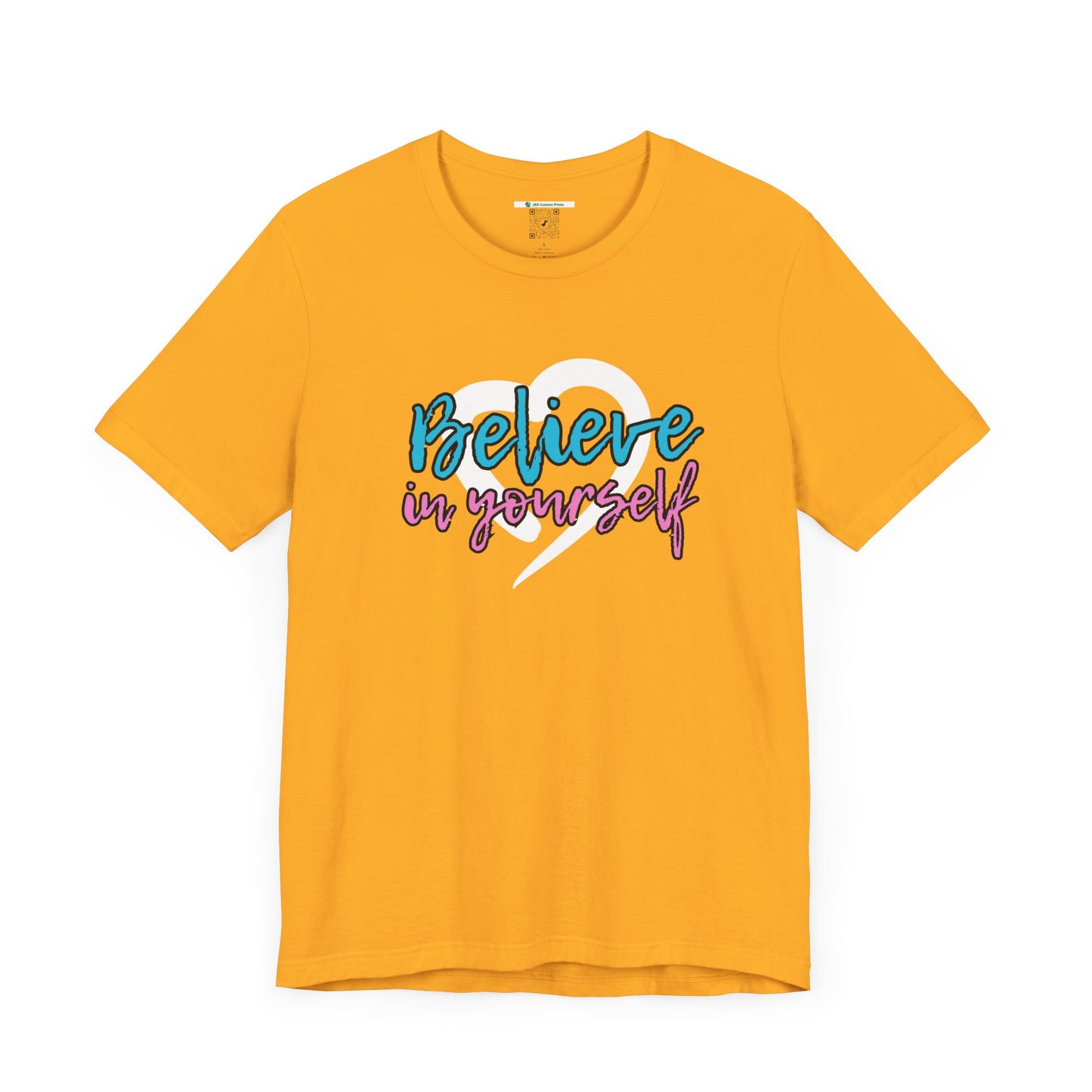 Believe In Yourself -- Pink/Blue (Adult Unisex Tee)