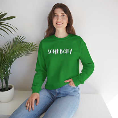 Matching Couple's Set -- "Somebody" (Adult Unisex Crewneck Sweatshirt)
