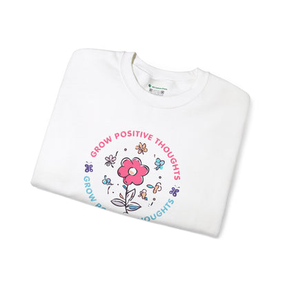 Grow Positive Thoughts Crewneck Sweatshirt - Unisex Heavy Blend
