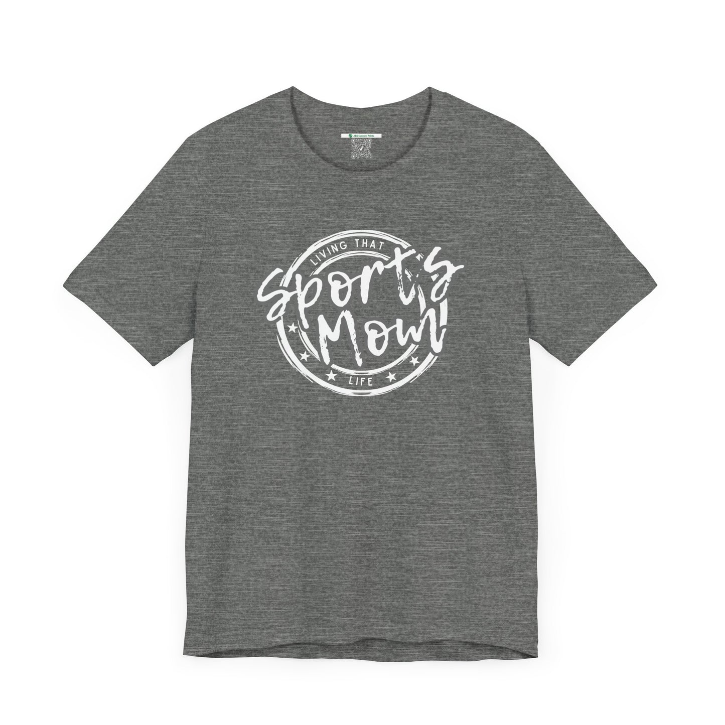 Sports Mom -- Gray Font (Adult Unisex Tee)