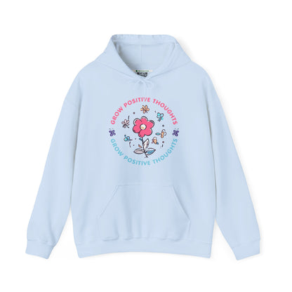 Grow Positive Thoughts (Adult Unisex Hooded Sweatshirt)