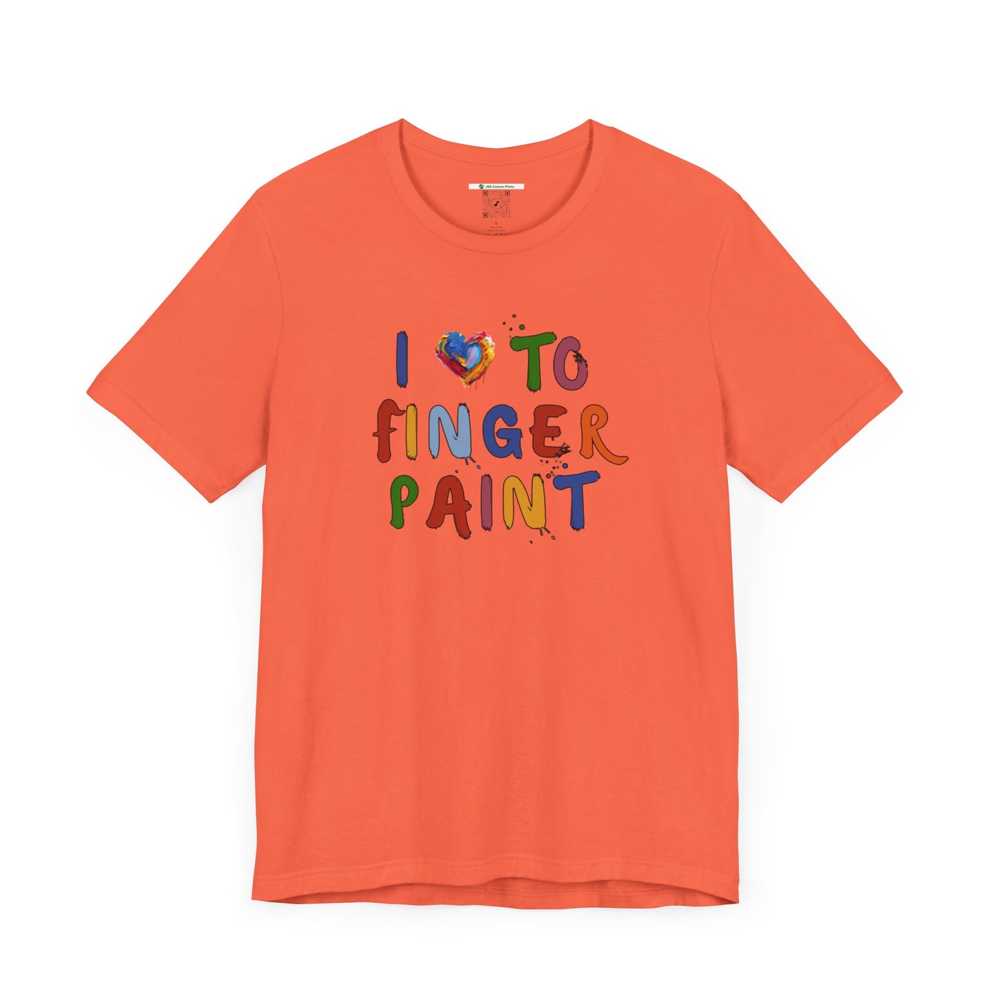 Matching Couple's Set -- I Love to Fingerpaint (Adult Unisex Tee)