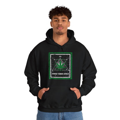 Cannabis -- Good Vibes Only (Adult Unisex Hooded Sweatshirt)
