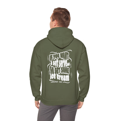 Volleyball Soft Serve (Adult Unisex Hooded Sweatshirt)