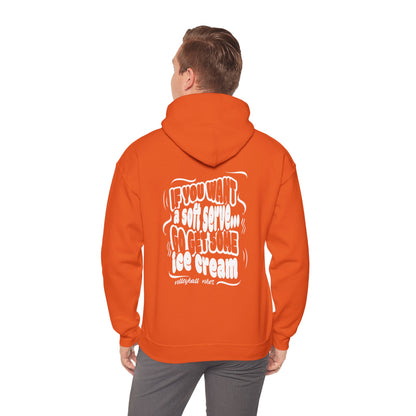Volleyball Soft Serve (Adult Unisex Hooded Sweatshirt)