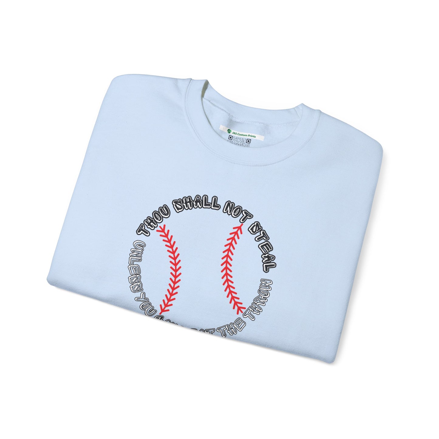 Thou Shall Not Steal Baseball (Adult Unisex Crewneck Sweatshirt)