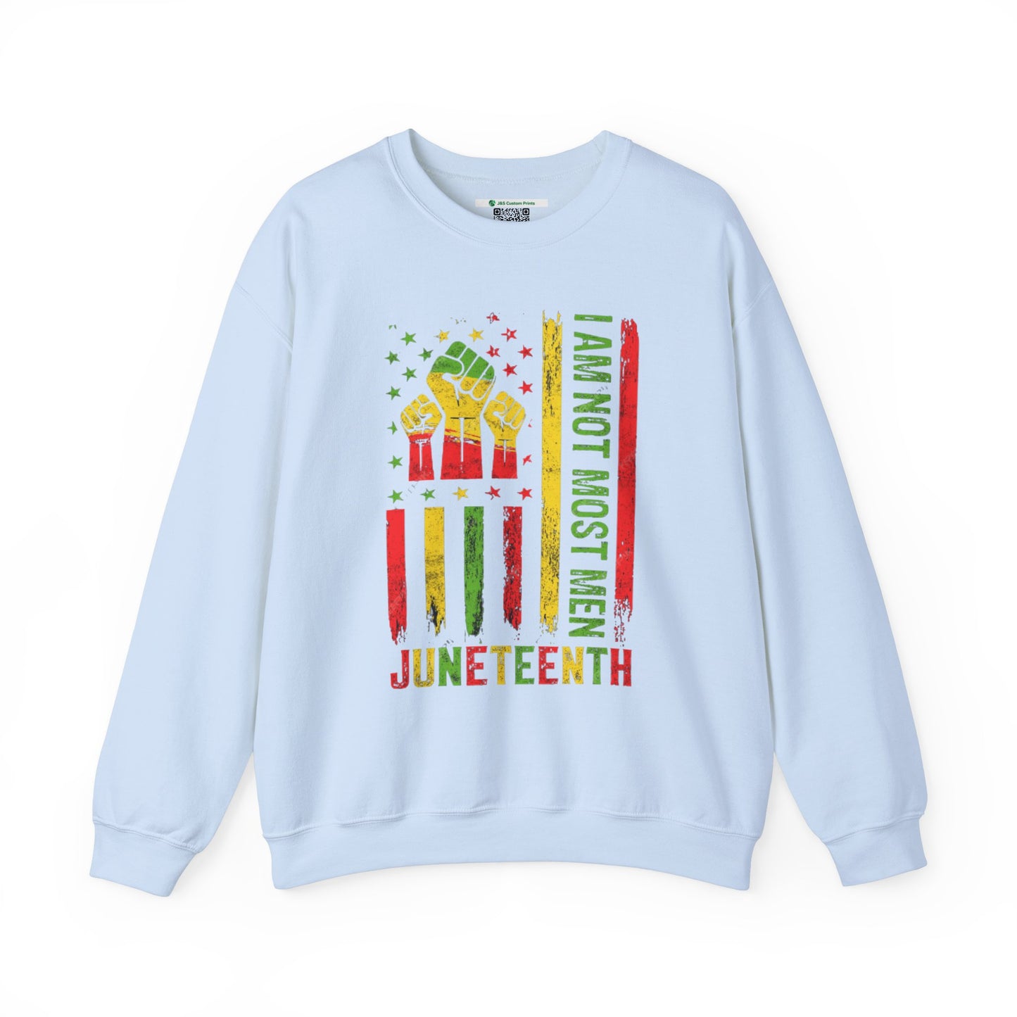 Juneteenth -- Not Most Men (Adult Unisex Crewneck Sweatshirt)