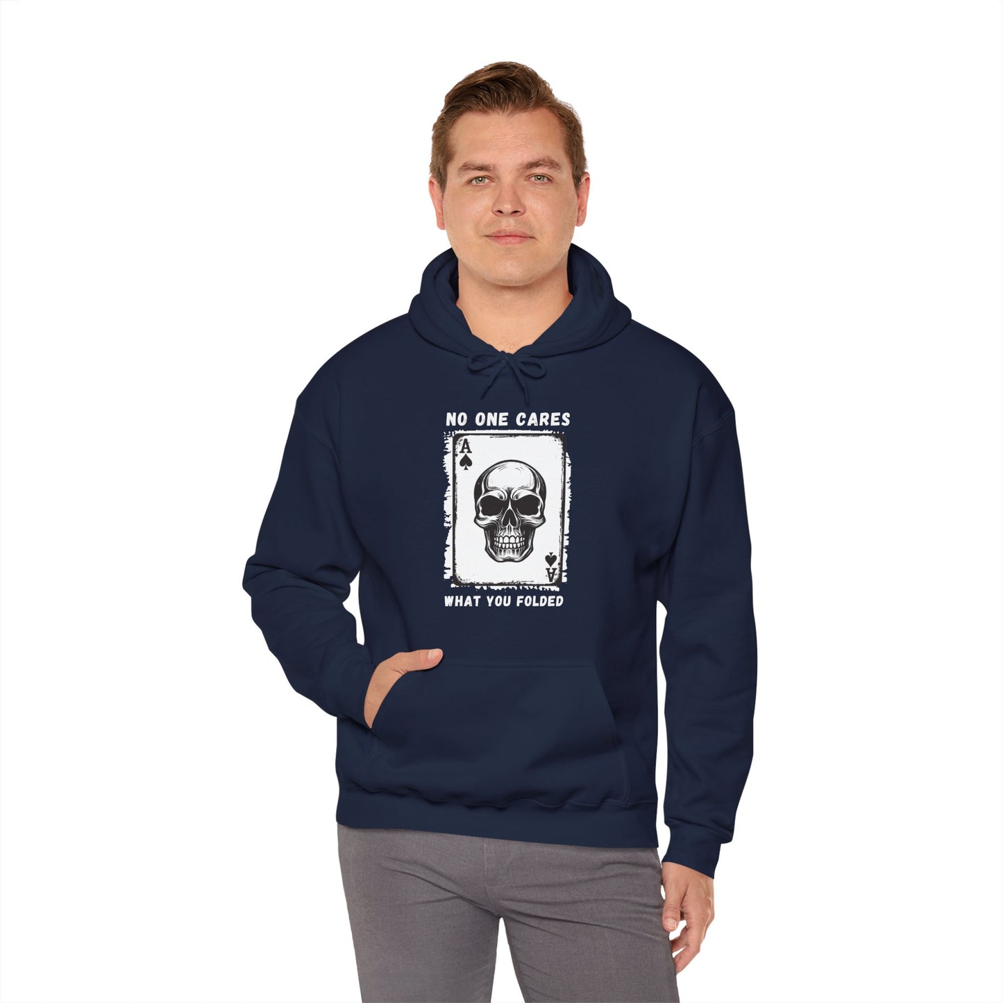 No One Cares What You Folded (Adult Unisex Hooded Sweatshirt)