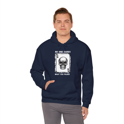 No One Cares What You Folded (Adult Unisex Hooded Sweatshirt)