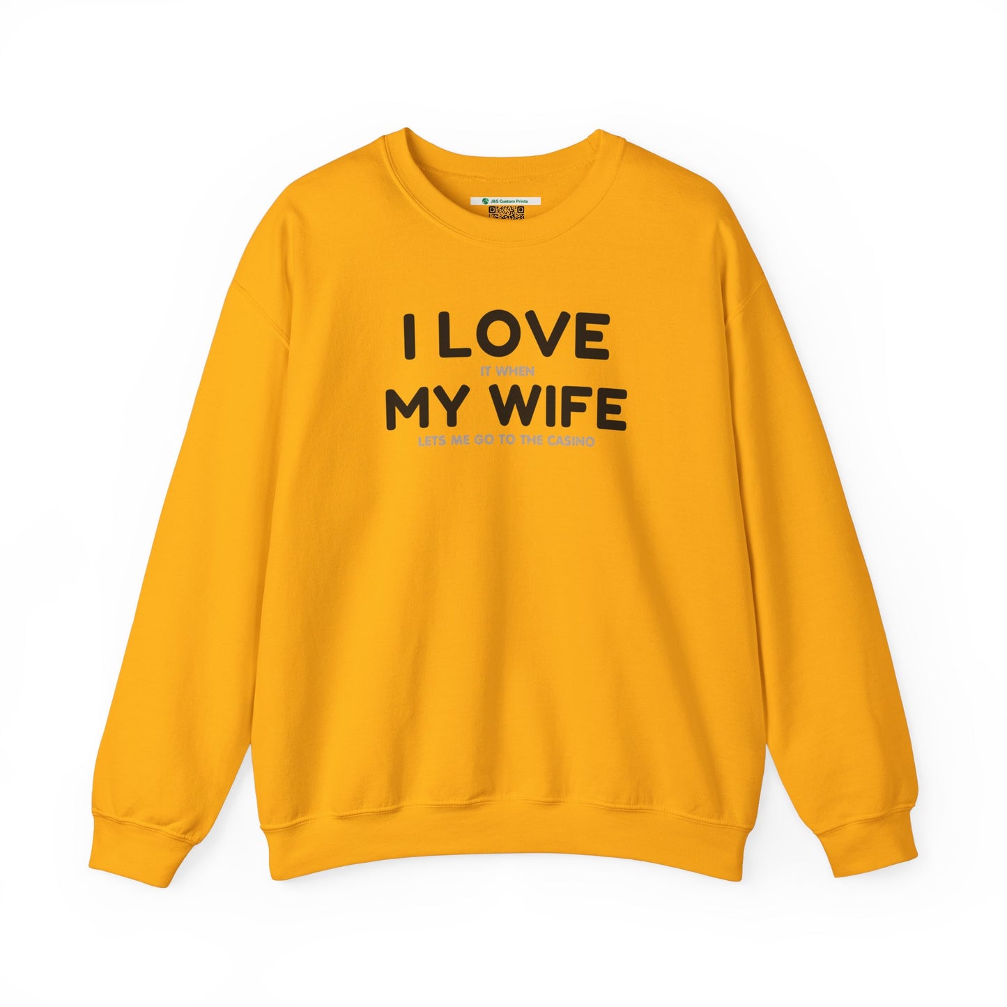 I Love My Wife (Adult Unisex Crewneck Sweatshirt)