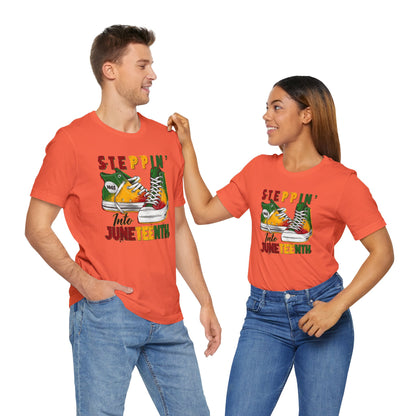 Steppin' Into Juneteenth (Adult Unisex Tee)