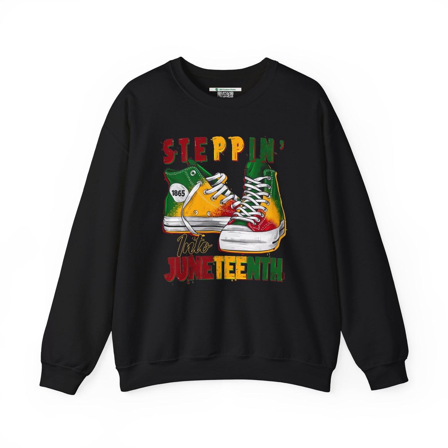 Steppin' Into Juneteenth (Adult Unisex Crewneck Sweatshirt)
