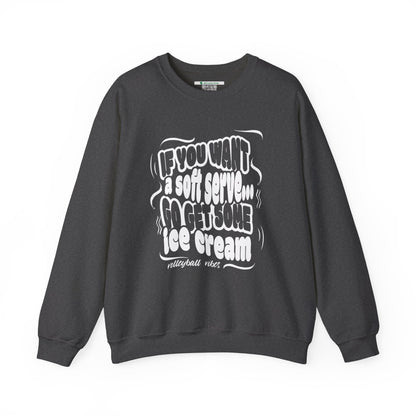 Volleyball Soft Serve (Adult Unisex Crewneck Sweatshirt)