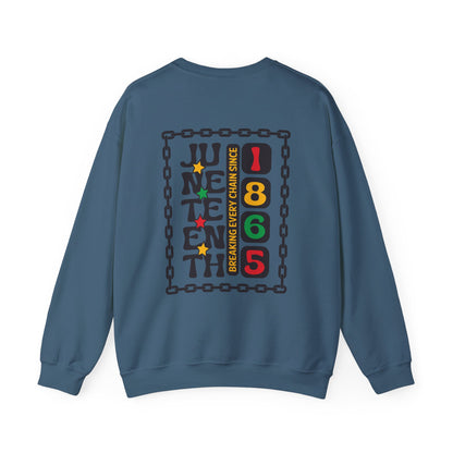 Juneteenth -- Breaking Every Chain (Adult Unisex Crewneck Sweatshirt)