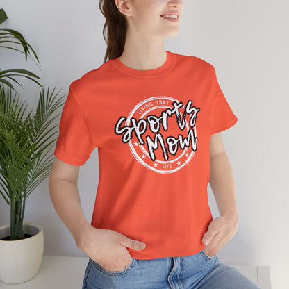 Sports Mom -- Black Font (Adult Unisex Tee)