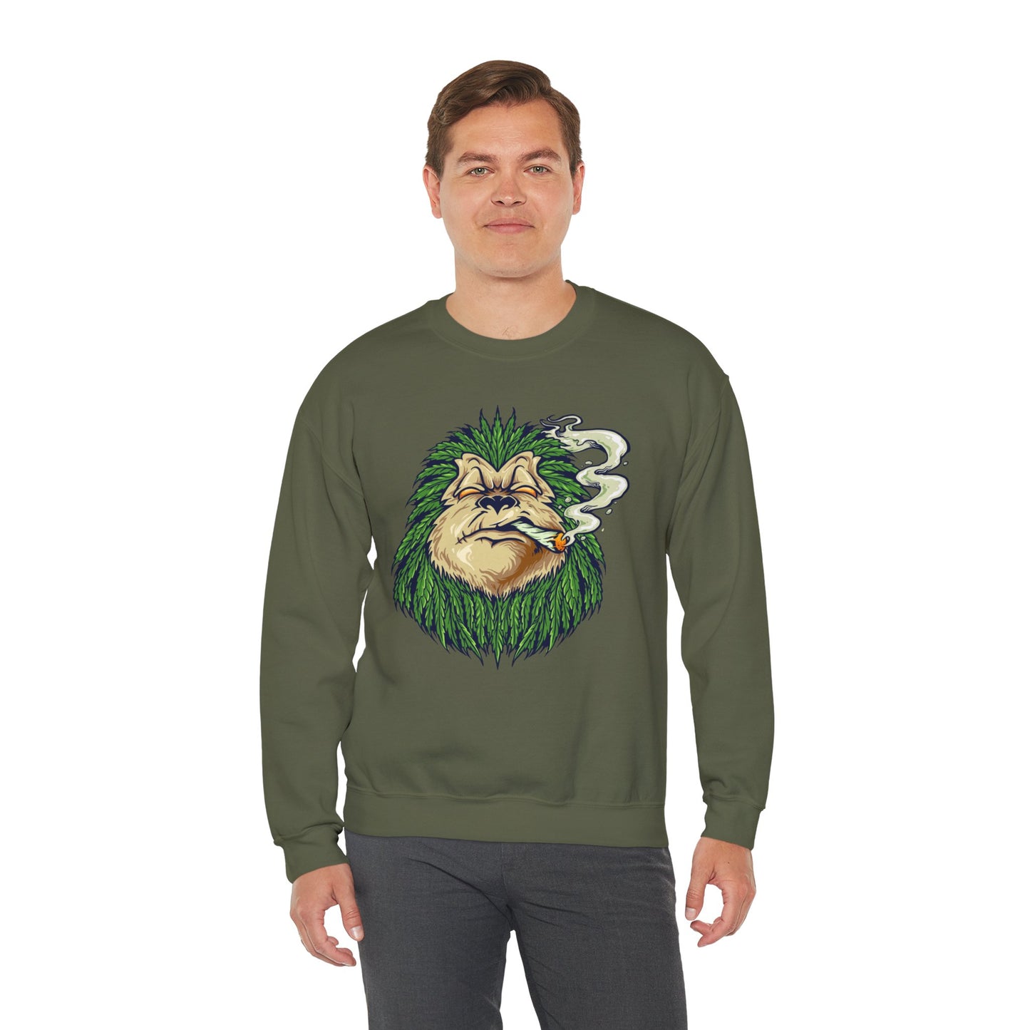 Cannabis (Adult Unisex Crewneck Sweatshirt)