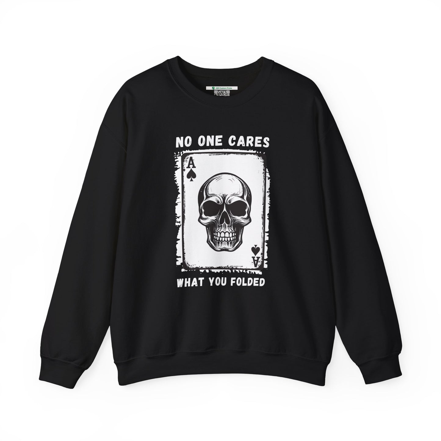 No One Cares What You Folded (Adult Unisex Crewneck Sweatshirt)